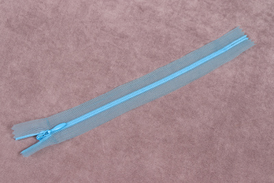 Молния потайная 20см на сетке Т.Голубой 200 - изображение