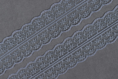 Кружево 45мм капроновое Т.Серый - изображение