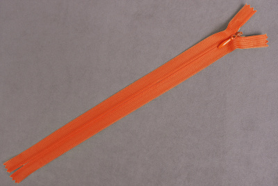 Молния потайная 30см нейлон KBB Оранжевый 157 - изображение