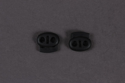 Фиксатор  двойной 20мм плоский Черный - изображение