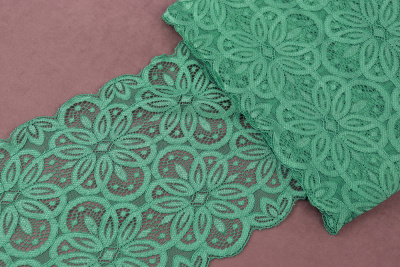 Кружево 180мм эластичное Т.Мятный - изображение