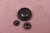 Кнопки пробивные 32мм декоративная Пуговица Черный матовый