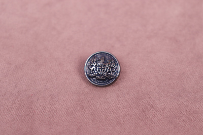 Кнопки пробивные 15мм декоративная Герб Т.Никель/синий - изображение