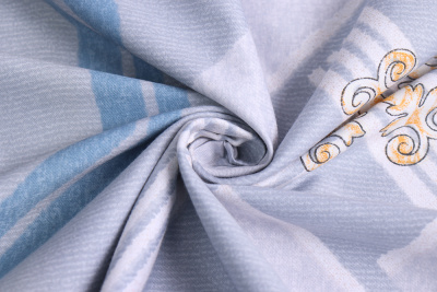 Сатин набивной твил Геометрические полосы/узор - изображение