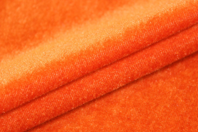 Велюр однотонный Оранжевый - изображение