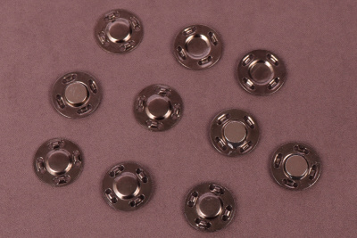 Кнопка магнитная 18мм пришивная Т.Никель - изображение