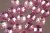 Стразы пришивные 20мм круг гранёные Розовый
