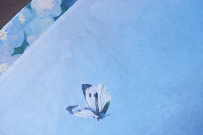 Бязь набивная 220 Ив 120 г/м.кв Одуванчики - изображение