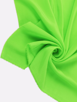Креп-кашибо однотонный Ярко-салатовый - изображение