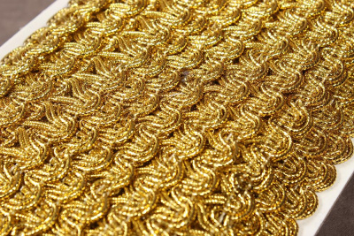 Тесьма 22мм плетеная Св.Золото - изображение