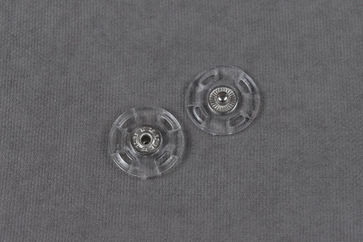 Набор кнопок пришивных потайных 21мм Прозрачный 5шт - изображение