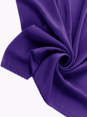 Креп-кашибо однотонный Фиолетовый - изображение