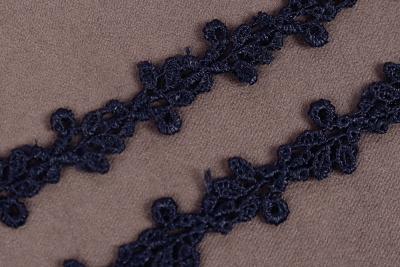 Кружево гипюр 12мм Ажурное АРТ.3067 Т.Синий - изображение