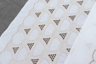 Хлопок вышивка 11598 120гр/м.кв.Белый - изображение