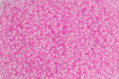 Бисер 12/0 прозрачный Розовый неон - изображение