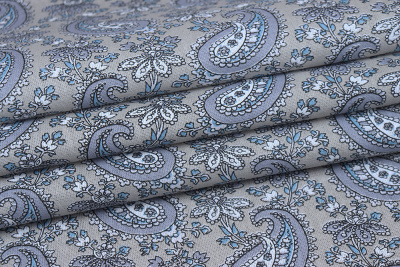 Бязь-универсал П13-150 ИВ Огурцы на сером - изображение