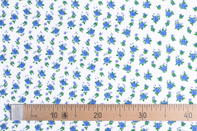 Бязь набивная 262 Ив 120 гр/м.кв. Цветочки - изображение
