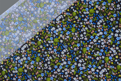 Бязь набивная 150 Комфорт Весенний мильфлер - изображение