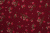 Штапель набивной 7680 Мелкие цветы на бордовом