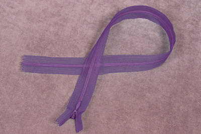 Молния потайная 50см на сетке Лавандовый 323 - изображение