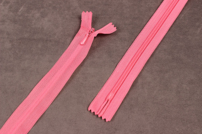 Молния потайная 50см нейлон Розовый - изображение