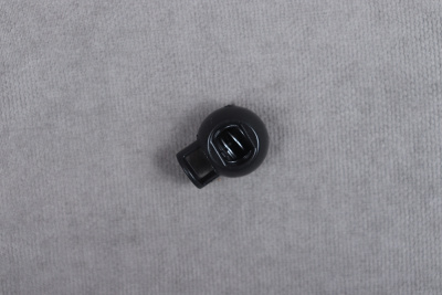 Фиксатор пластиковый одинарный 16*20мм Шар Черный - изображение