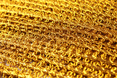 Тесьма 10мм Сороконожка Золото - изображение