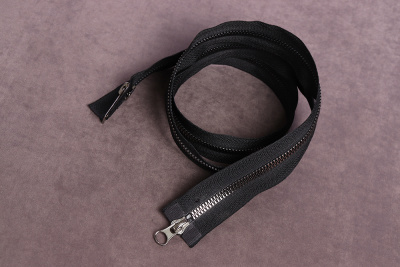 Молния 100см Т5 разъёмная трактор 2 бегунка Черный/Т.Никель - изображение