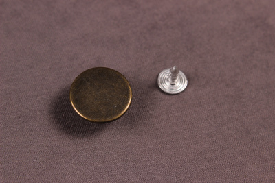 Пуговица 17мм джинсовая гладкая Антик - изображение