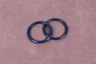 Кольцо для бретелей 15мм металл Т.Синий - изображение