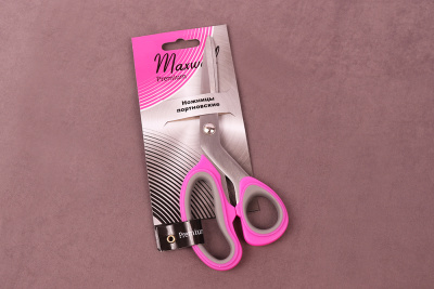 Ножницы Maxwell premium портновские 205мм Розовый/Никель - изображение