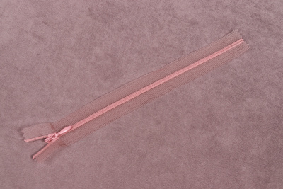 Молния потайная 20см на сетке Т.Розовый 333 - изображение