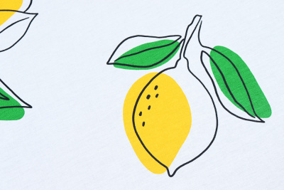 Поплин Люкс набивной 220 Лимонад - изображение