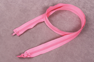 Молния 90см разъёмная спираль 2 бегунка Т7  Розовый - изображение