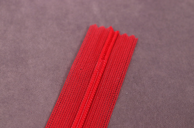 Молния потайная 20см на сетке Красный 145 - изображение
