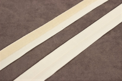 Лента бархатная 15мм эластичная Св.бежевый - изображение