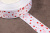 Репсовая лента с рисунком 25мм Красные/розовые мыльные пузыри