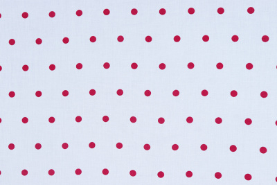 Перкаль Красный горох на белом - изображение