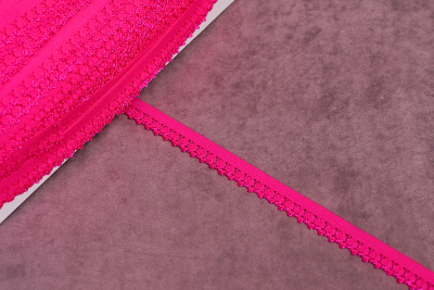 Резинка бельевая 10мм Розовый неон - изображение