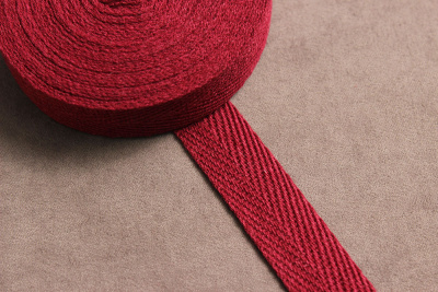Киперная лента 15мм Бордовый 579 - изображение