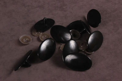 Глаза винтовые 38*25мм Черный - изображение