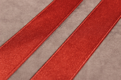 Лента сатиновая 25мм Коричнево-бордовый - изображение