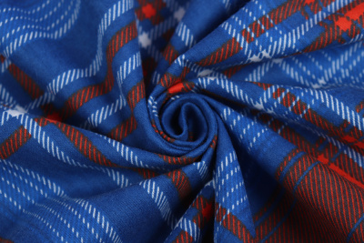 Фланель клетка Красный/синий - изображение