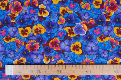 Бязь-универсал П13-150 ИВ Анютины глазки - изображение