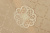 Жаккард монгольский ажурный медальон Бежевый