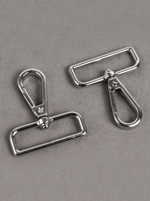 Карабин 38мм для сумок Никель - изображение