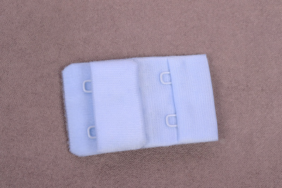 Застежка для бюстгальтера 32мм 3ряда 2крючка Голубой - изображение