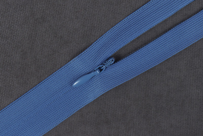 Молния потайная 30см нейлон KBB Голубой 191 - изображение