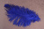 Перо страуса 65-70 см Синий