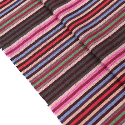 Гобелен 150 облегченный Бежевые,зеленые,розовые полосы - изображение